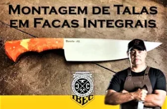 Aprenda montagem de talas de facas com o Prof Berardo