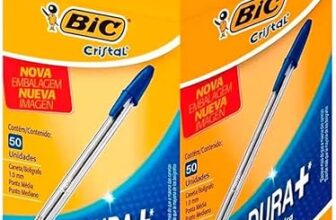 Caneta Bic Azul Cristal Dura Mais 50 Unidades