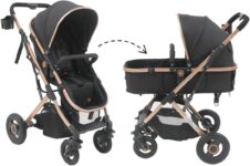 Carrinho de Bebê Elysian Reversível Preto