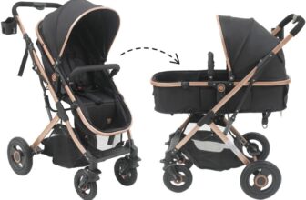 Carrinho de Bebê Elysian Reversível Preto