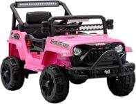 Carrinho Elétrico Infantil Mini Jipe Rosa