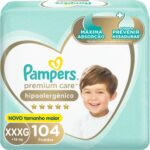 Fraldas Pampers Premium Care XXXG 104 Unidades