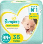 Fraldas Pampers Recém-Nascido Tamanho RN+