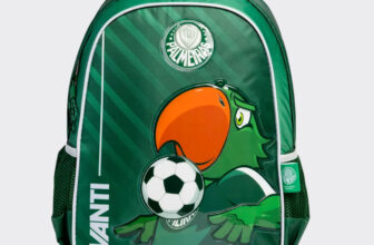Mochila Palmeiras Escolar Mascote Verde 16