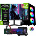 PC Gamer Completo Intel i5 com 16GB RAM