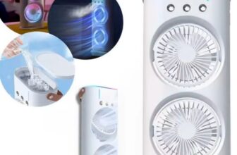 Ventilador Umidificador Portátil com LED