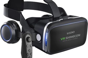 Óculos VR com Fones de Ouvido Estéreo