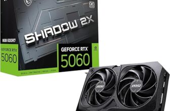 Placa de Vídeo MSI RTX 5060 Shadow 2X OC