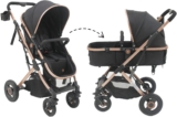 Carrinho de Bebê Elysian Reversível Preto