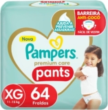 Fralda Pampers Premium Care Pants XG – 64 Unidades