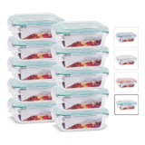 Kit de 10 Potes de Vidro Hermético
