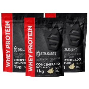 Kit de 3kg de Whey Protein Concentrado