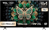 Smart TV TCL 75 Polegadas 4K Mini LED